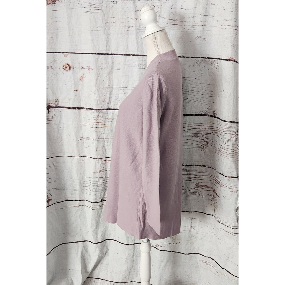 Eileen Fisher Organic Cotton‎ Lilac Cardigan Size Small - Picture 4 of 6